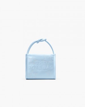 Marc Jacobs The Star Satin Mini Tote Bag Mini Tasche Damen Blau | 96VYLMABR