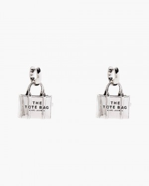 Marc Jacobs The Tote Bag Earrings Ohrringe Damen Hellsilber | 10BGIADYK