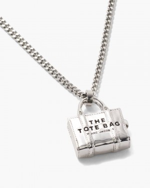 Marc Jacobs The Tote Bag Necklace Ketten Damen Hellsilber | 20TDAIWNE