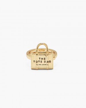 Marc Jacobs The Tote Bag Ring Ringe Damen Hellgold | 39KPAQLCS