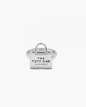 Marc Jacobs The Tote Bag Ring Ringe Damen Hellsilber | 62BIPLOMX