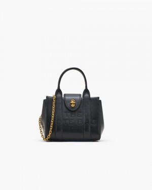 Marc Jacobs The Turnlock Crossbody Tote Bag Handtasche Damen Schwarz | 23RMBUAPD