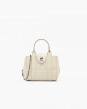 Marc Jacobs The Turnlock Crossbody Tote Bag Umhängetasche Damen Weiß | 37QYLXMIF