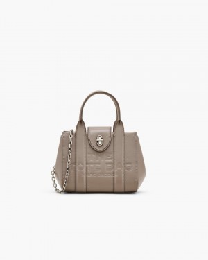 Marc Jacobs The Turnlock Crossbody Tote Bag Handtasche Damen Cement | 14WFBAPVC