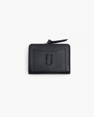 Marc Jacobs The Utility Snapshot DTM Mini Compact Wallet Kleine Geldbörse Damen Schwarz | 05ZEOQAGT