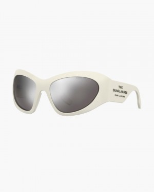 Marc Jacobs The Wrapped Sunglasses Sonnenbrille Damen Weiß | 61PMJDLUA
